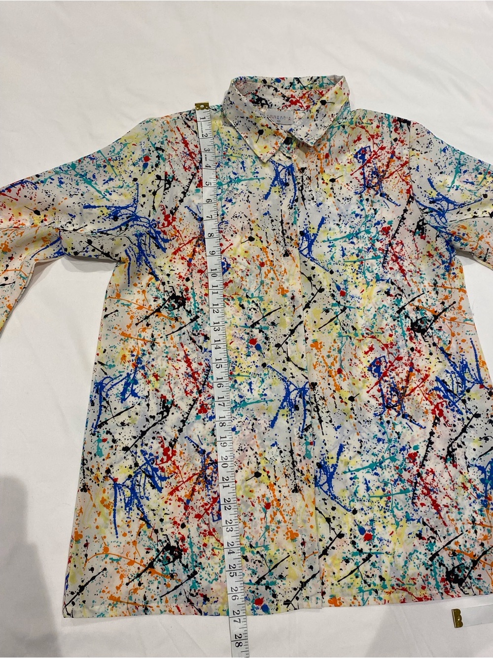 Paint-Splash Button-Up Shirt - Picture 5 of 6